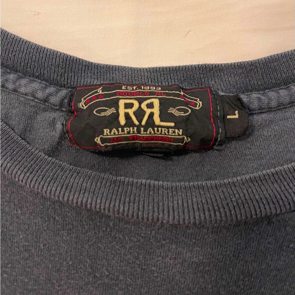 Vintage Ralph Lauren Double RL Men’s Black T-shirt